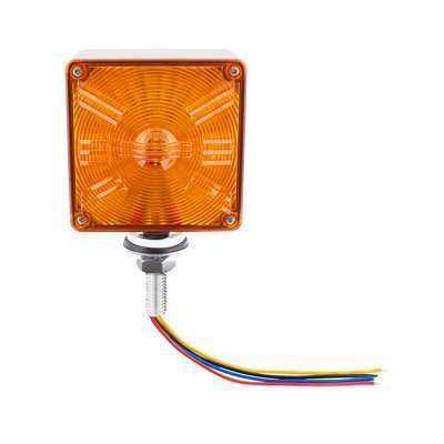 48 Led Competition Series Mini Double Face Light - Amber &Amp; Red Led / Amber &Amp; Red Lens 4 48 LED Competition Series Mini Double Face Light - Amber & Red LED / Amber & Red Lens