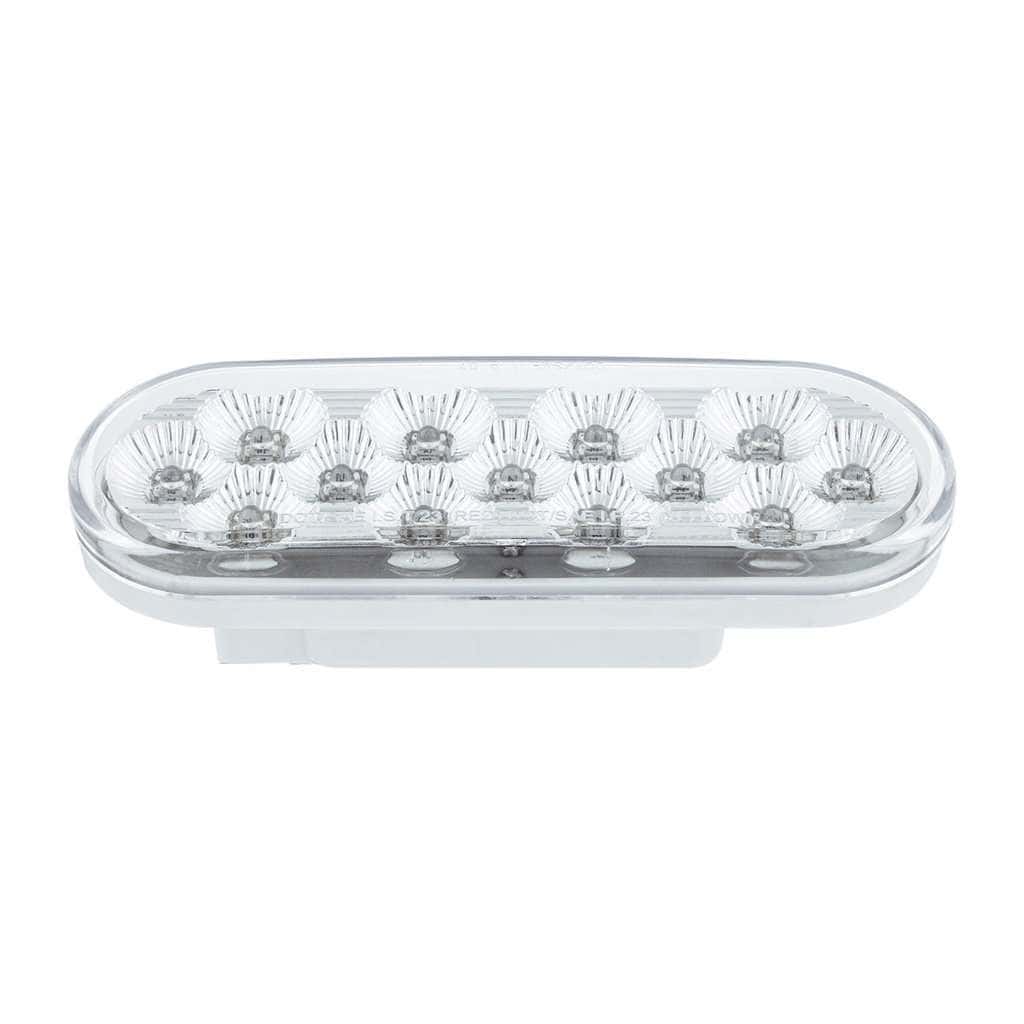 13 Led 6&Quot; Oval Double Fury Light (Stop &Amp; Turn)-Red &Amp; Amber Led/Clear Lens 8 13 LED 6" Oval Double Fury Light (Stop & Turn)-Red & Amber LED/Clear Lens