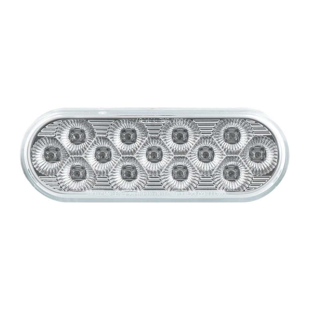 13 Led 6&Quot; Oval Double Fury Light (Turn Signal)-Amber &Amp; Blue Led/Clear Lens 4 13 LED 6" Oval Double Fury Light (Turn Signal)-Amber & Blue LED/Clear Lens