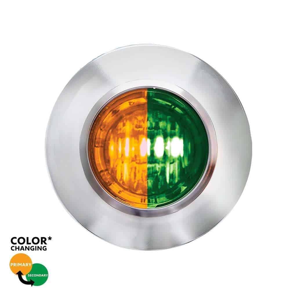 3/4″ Dual Function Double Fury Penny Light – Amber & Green
