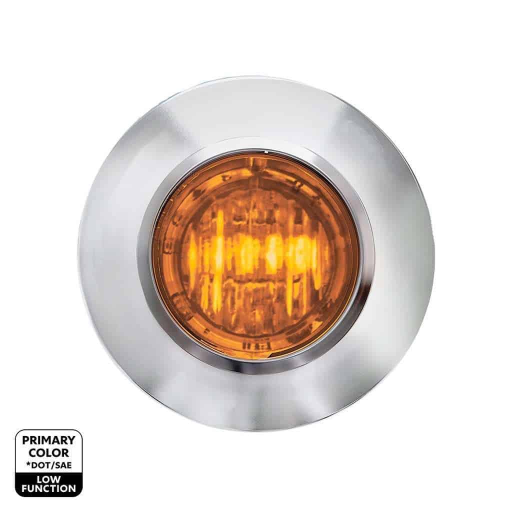 3/4″ Dual Function Double Fury Penny Light – Amber &Amp; White 3 3/4″ Dual Function Double Fury Penny Light – Amber & White