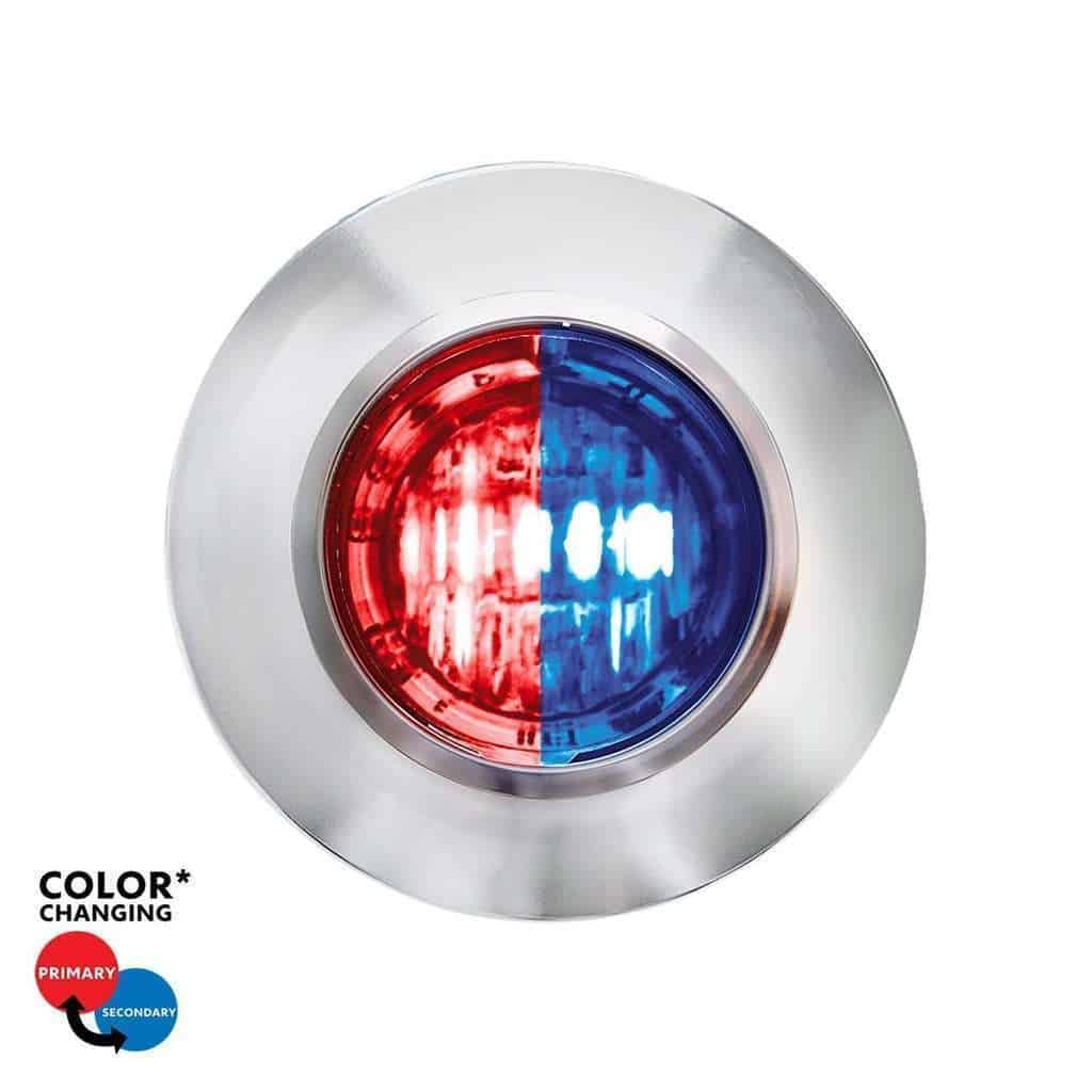 3/4″ Dual Function Double Fury Penny Light – Red & Blue