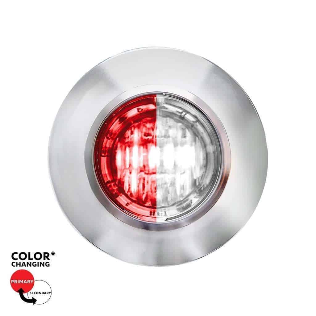 3/4″ Dual Function Double Fury Penny Light – Red & White