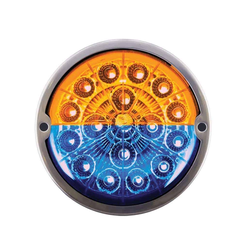 17 Led Watermelon Dual Function Double Fury Flush Mount Kit – Amber/Blue 5 17 LED Watermelon Dual Function Double Fury Flush Mount Kit – Amber/Blue