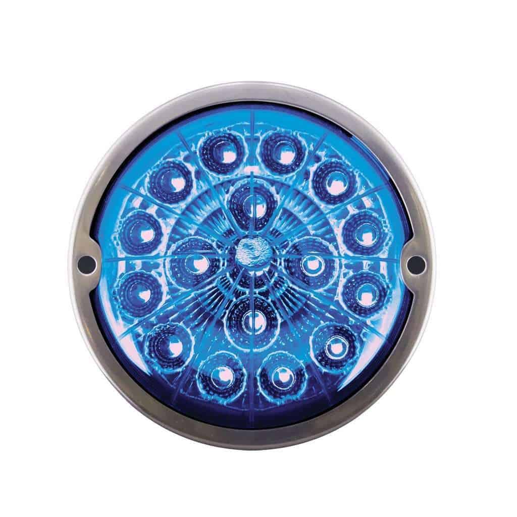 17 Led Watermelon Dual Function Double Fury Flush Mount Kit – Amber/Blue 7 17 LED Watermelon Dual Function Double Fury Flush Mount Kit – Amber/Blue