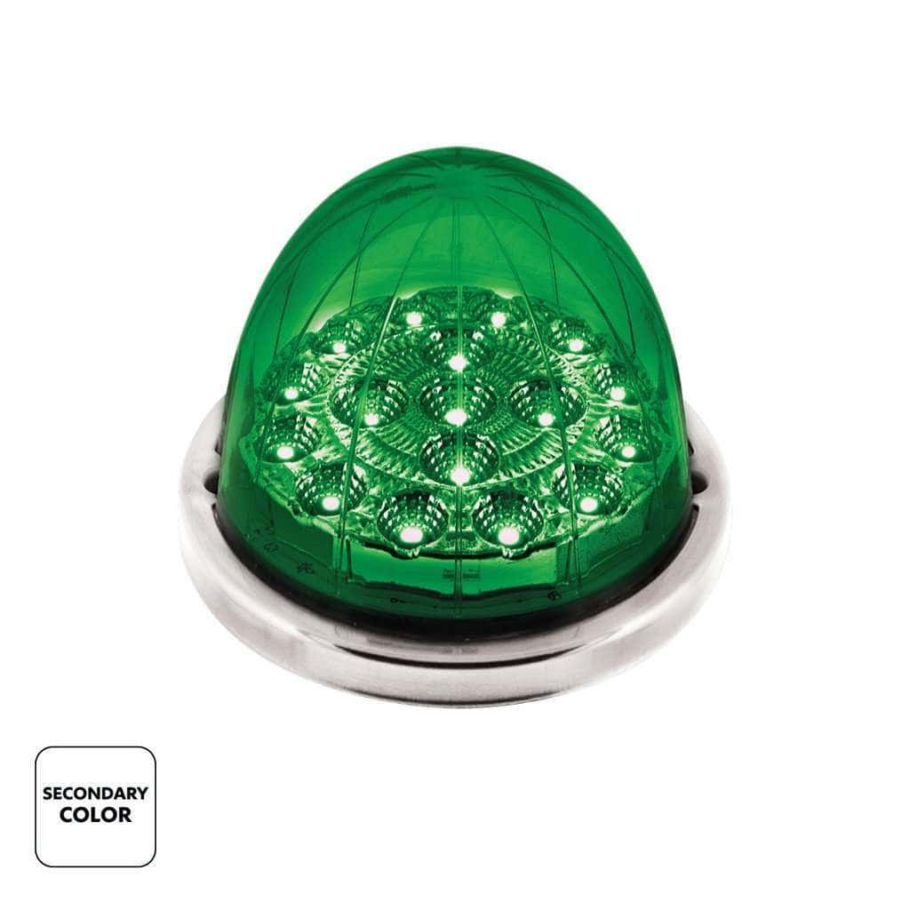 17 Led Watermelon Dual Function Double Fury Flush Mount Kit – Amber/Green 3 17 LED Watermelon Dual Function Double Fury Flush Mount Kit – Amber/Green