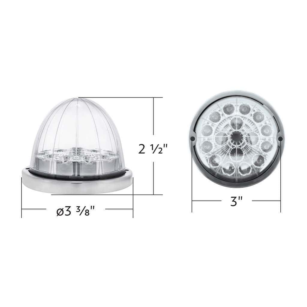 17 Led Watermelon Dual Function Double Fury Flush Mount Kit – Amber/Green 11 17 LED Watermelon Dual Function Double Fury Flush Mount Kit – Amber/Green