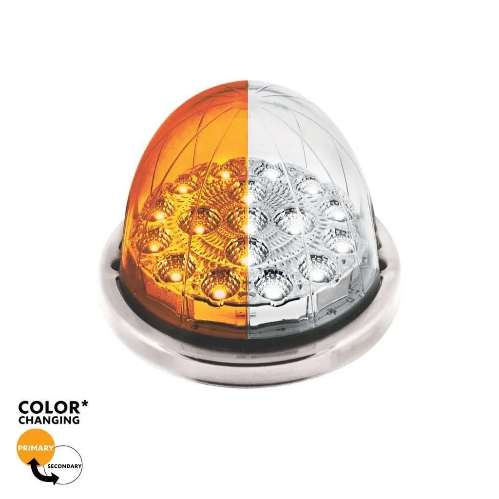 17 LED Watermelon Dual Function Double Fury Flush Mount Kit – Amber/White