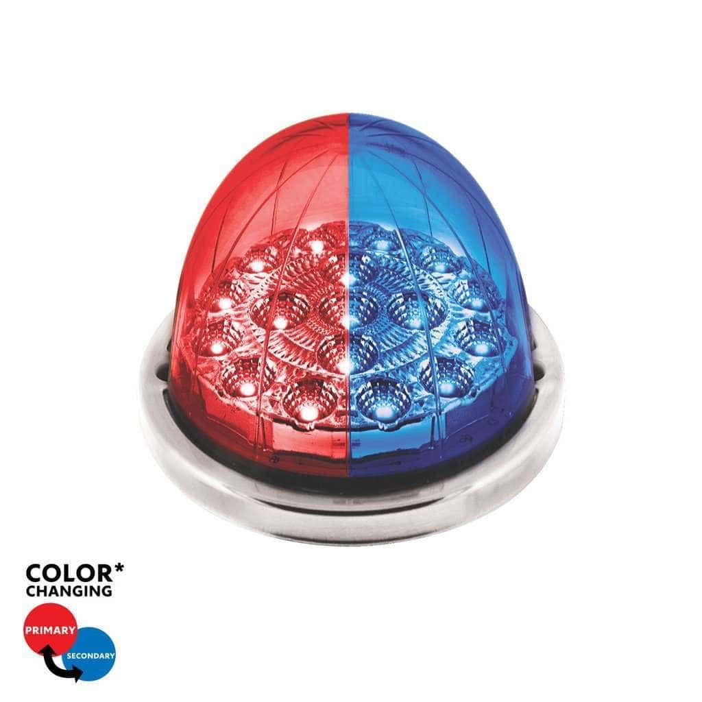 17 LED Watermelon Dual Function Double Fury Flush Mount Kit – Red/Blue
