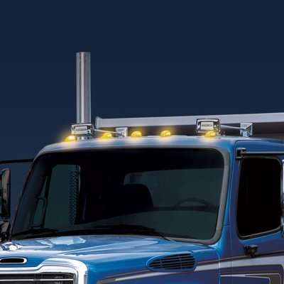 8 Led Cab Light For Freightliner M2 – Amber Led/Clear Lens 9 8 LED Cab Light for Freightliner M2 – Amber LED/Clear Lens