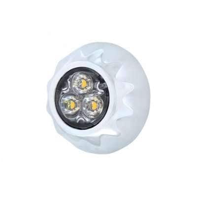 3 High Power Led 3/4&Quot; Mini Warning Light - Amber Led 3 3 High Power LED 3/4" Mini Warning Light - Amber LED (Bulk)