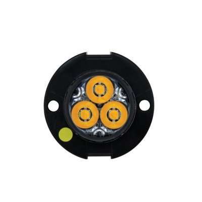 3 High Power Led 3/4&Quot; Mini Warning Light - Amber Led 5 3 High Power LED 3/4" Mini Warning Light - Amber LED (Bulk)