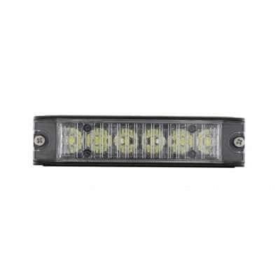 6 High Power LED Low Profile Warning Lighthead – White LED