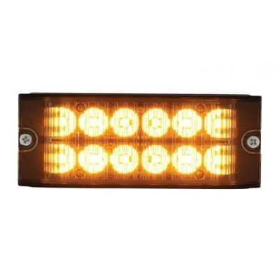 12 High Power LED Low Profile Warning Lighthead – Amber LED
