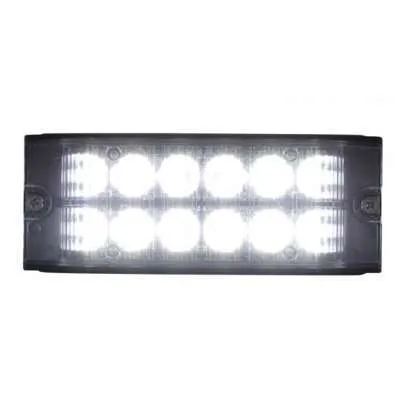 12 High Power LED Low Profile Warning Lighthead – White LED