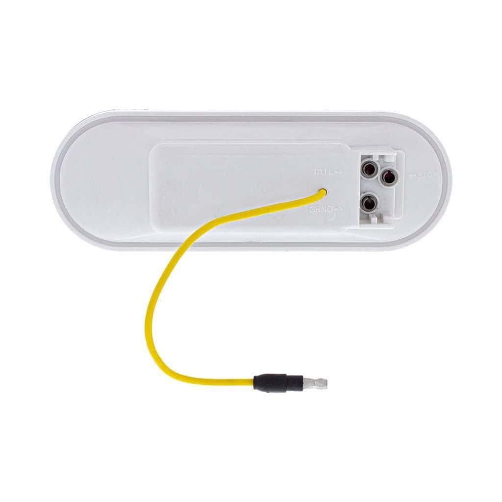 13 Led 6&Quot; Oval Double Fury Light (Stop, Turn &Amp; Tail) With Warning Light - Red &Amp; Amber Led/Clear Lens 10 13 LED 6" Oval Double Fury Light (Stop, Turn & Tail) with Warning Light - Red & Amber LED/Clear Lens