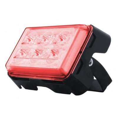 6 High Power LED Rectangular Warning Light with Bracket – Red LED (Bulk)