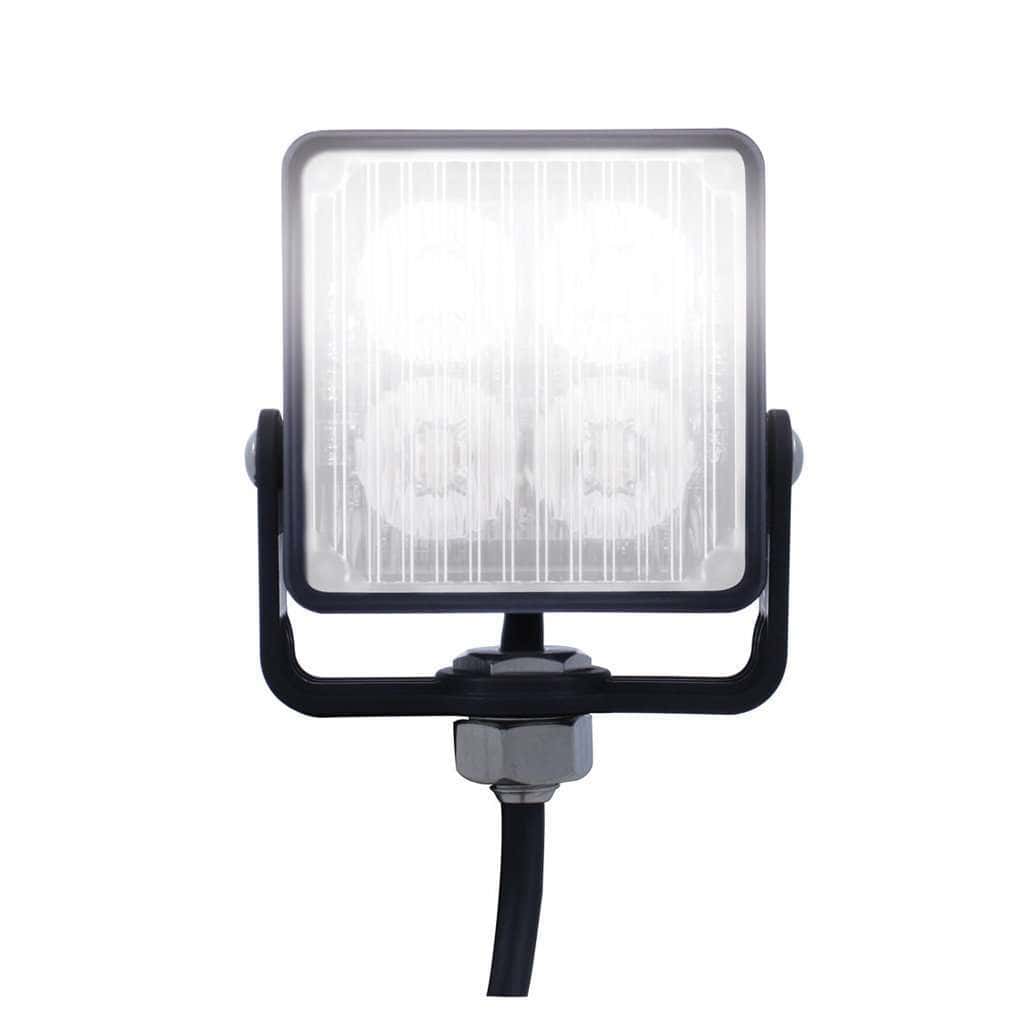 4 High Power LED Square Warning Lighthead – White LED