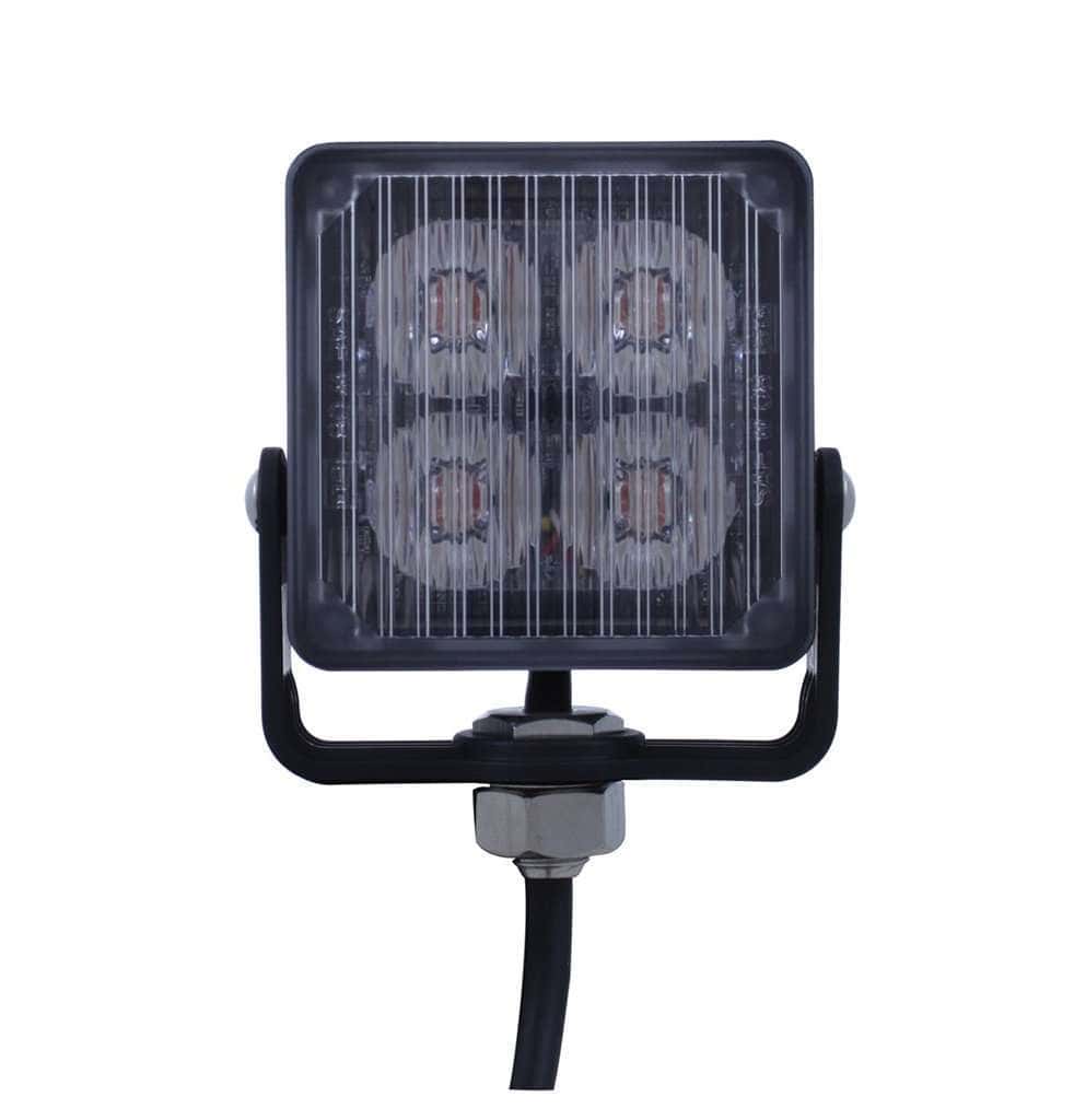 4 High Power Led Square Warning Lighthead – White Led 4 4 High Power LED Square Warning Lighthead – White LED