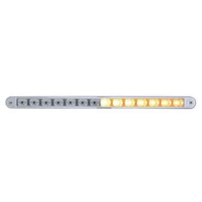 14 Led 12&Quot; Auxiliary Warning Light Bar With Bezel - Amber Led/Clear Lens 3 14 LED 12" Auxiliary Warning Light Bar with Bezel - Amber LED/Clear Lens