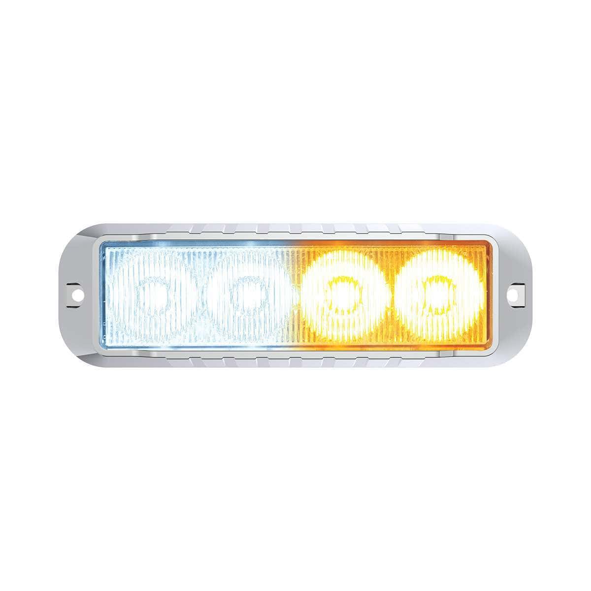 4 Led Warning Light – Amber &Amp; White Led 3 4 LED Warning Light – Amber & White LED