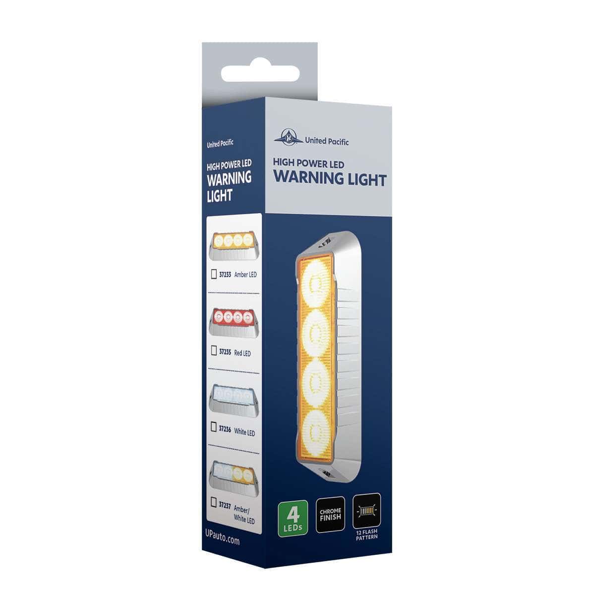 4 Led Warning Light – Amber &Amp; White Led 5 4 LED Warning Light – Amber & White LED
