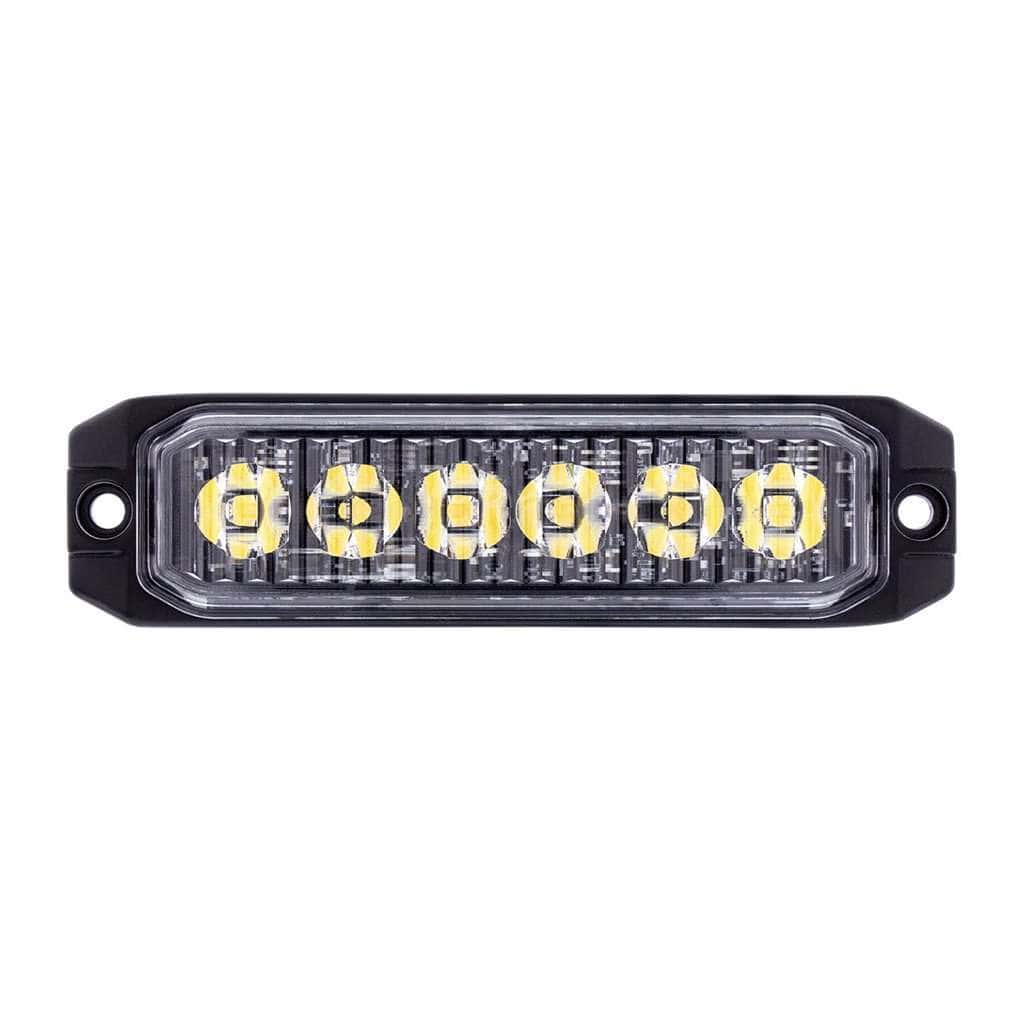 6 High Power LED "Competition Series" Slim Warning Light - Amber