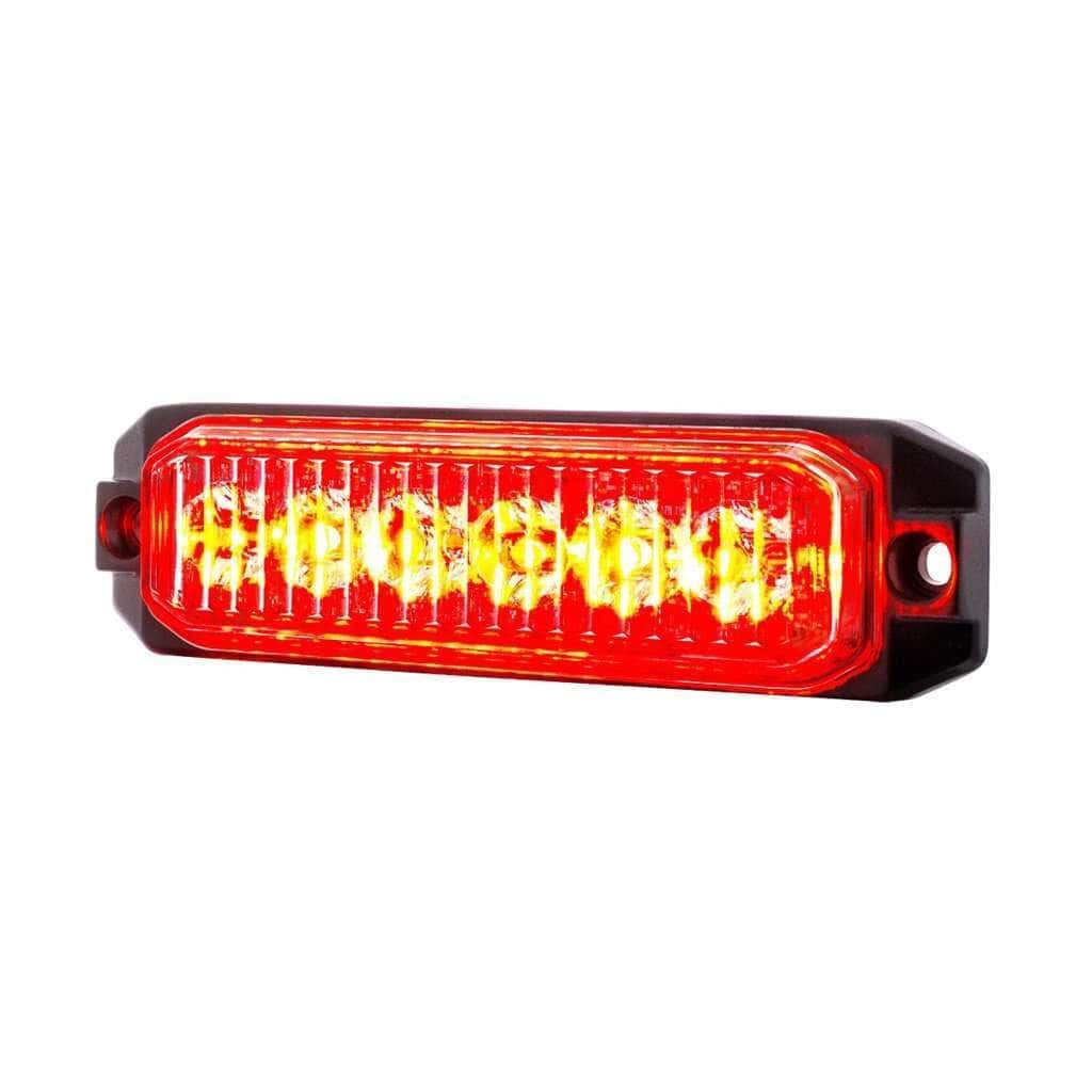 6 High Power Led &Quot;Competition Series&Quot; Slim Warning Light - Red 3 6 High Power LED "Competition Series" Slim Warning Light - Red