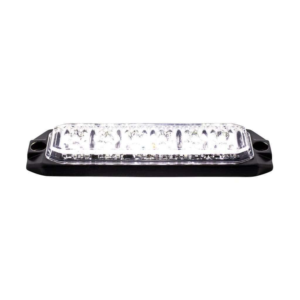 6 High Power Led &Quot;Competition Series&Quot; Slim Warning Light - White 4 6 High Power LED "Competition Series" Slim Warning Light - White