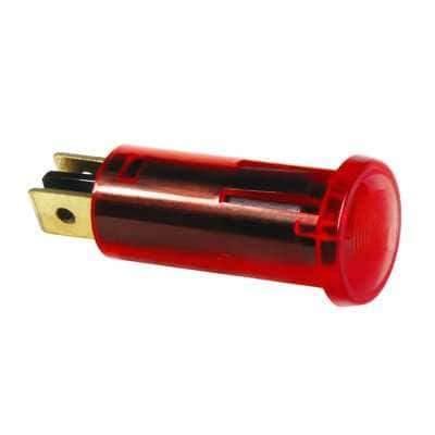 Red Warning Light – 16 Amp, 12V with 2 Lucar Terminals
