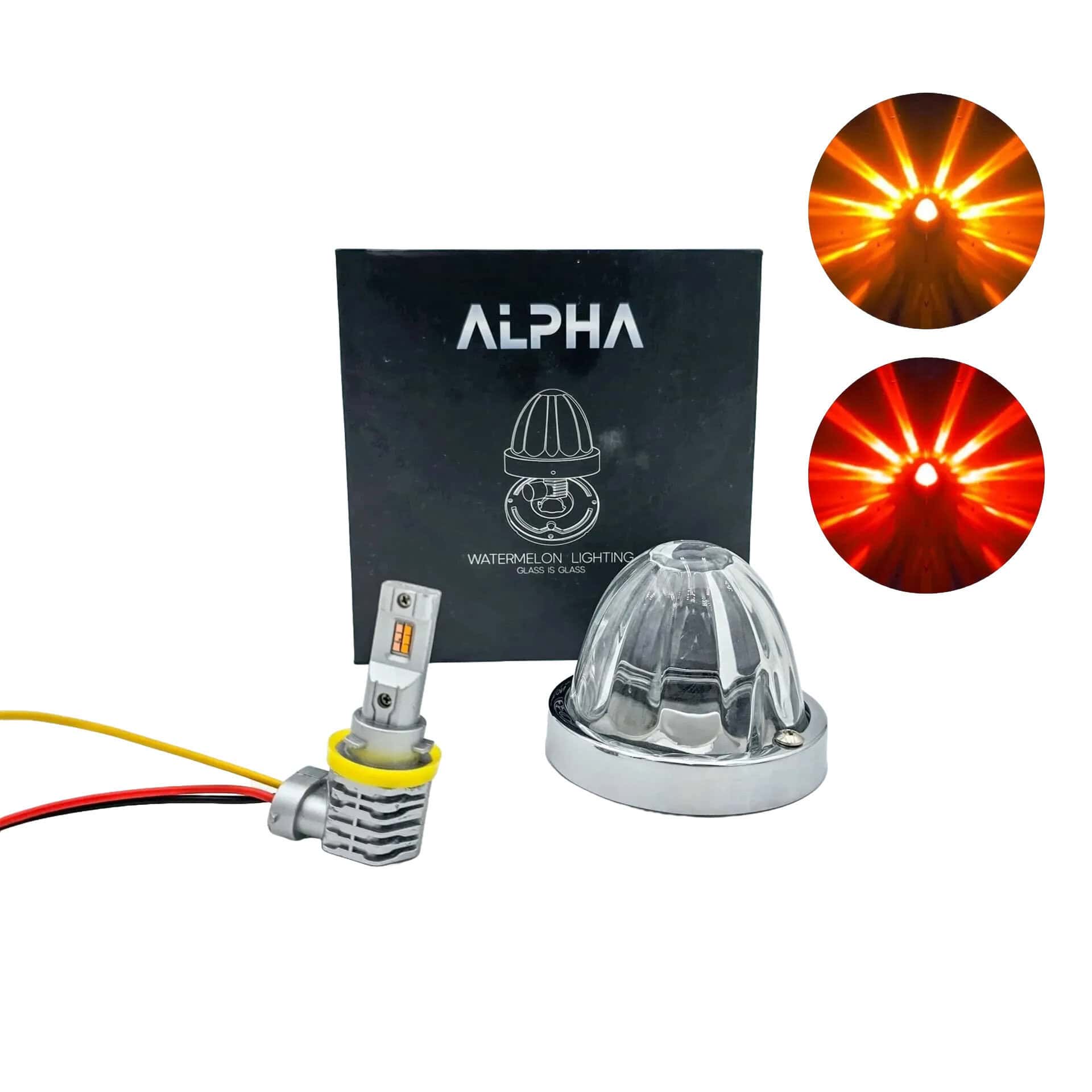 Alpha Series Glass is Class Duo Watermelon Lights Amber/ Red