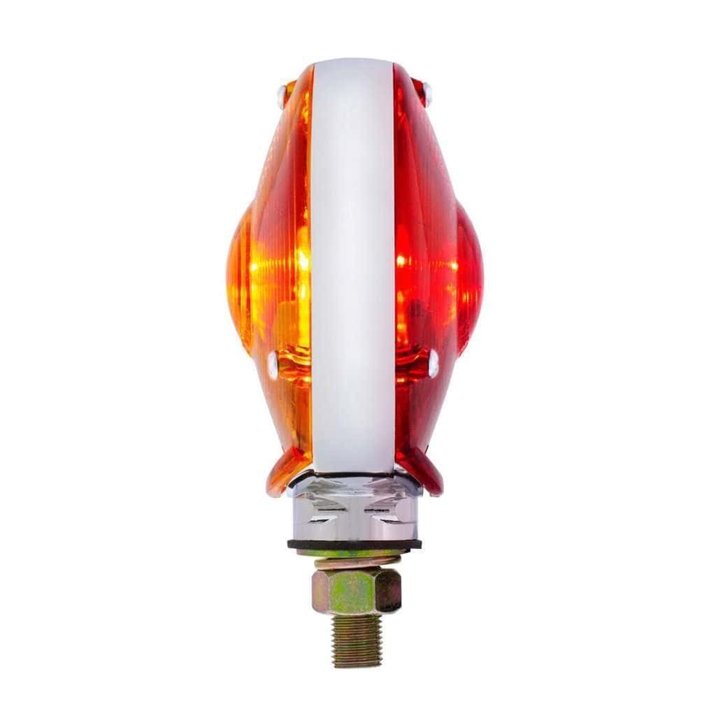 Double Face Turn Signal Light With 1157 Bulb - Amber &Amp; Red Lens 7 Double Face Turn Signal Light With 1157 Bulb - Amber & Red Lens