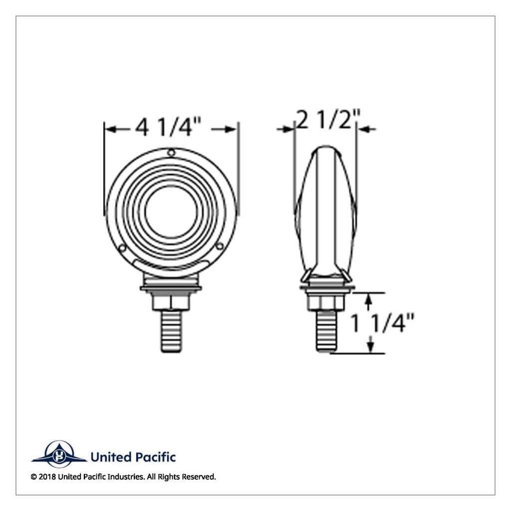 Double Face Turn Signal Light With 1157 Bulb - Amber &Amp; Red Lens 8 Double Face Turn Signal Light With 1157 Bulb - Amber & Red Lens