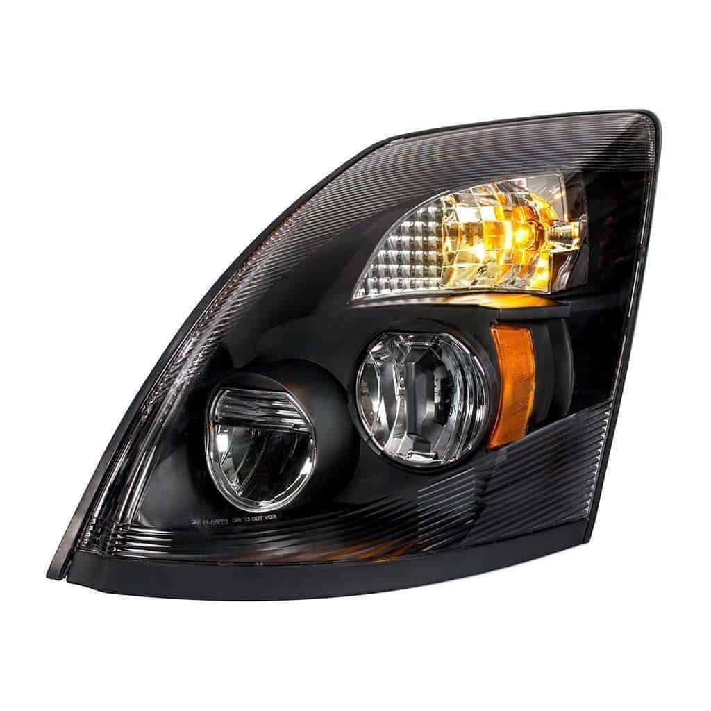 2003–2017 Volvo VN/VNL High Power Black LED Headlight