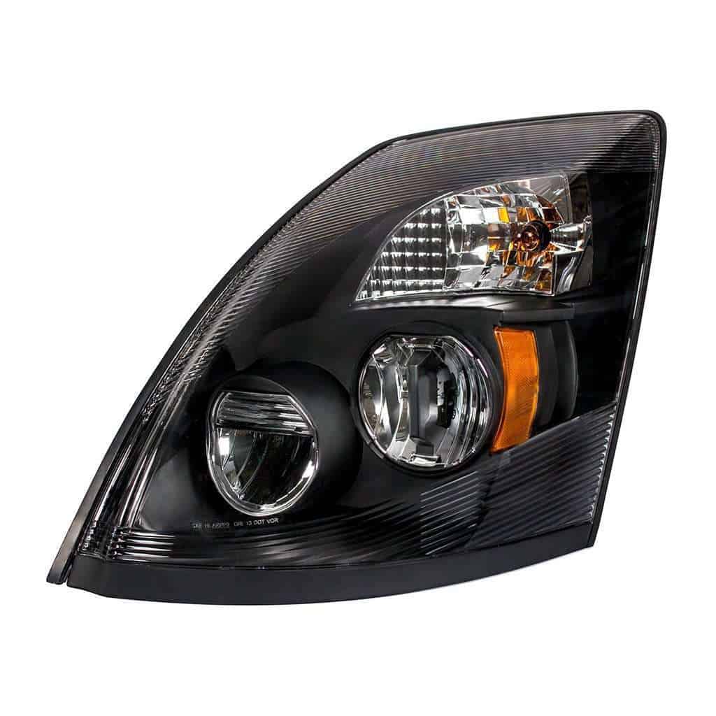2003–2017 Volvo VN/VNL High Power Black LED Headlight