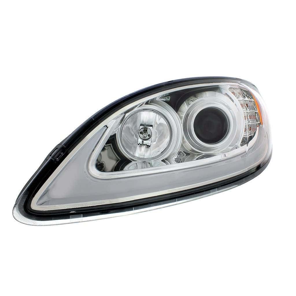International Prostar Black Projection Headlight W/Led Position Light Bar 4 International ProStar Black Projection Headlight w/LED Position Light Bar