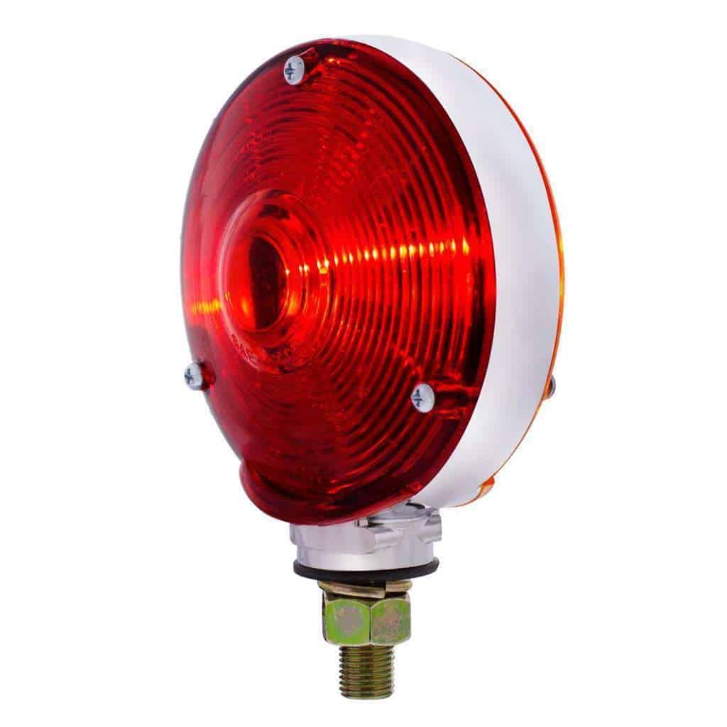 Double Face Turn Signal Light With 1156 Bulb - Amber &Amp; Red Lens 3 Double Face Turn Signal Light With 1156 Bulb - Amber & Red Lens