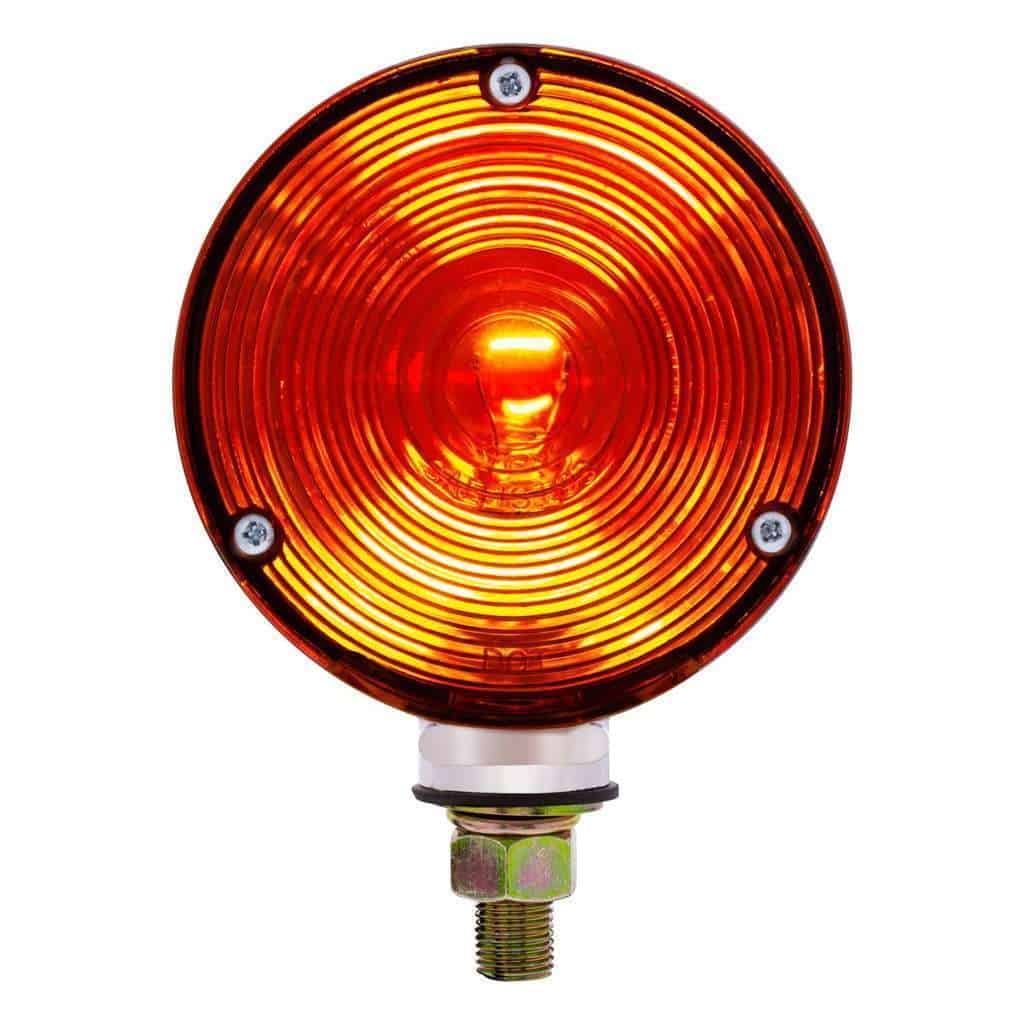 Double Face Turn Signal Light With 1156 Bulb - Amber &Amp; Red Lens 5 Double Face Turn Signal Light With 1156 Bulb - Amber & Red Lens