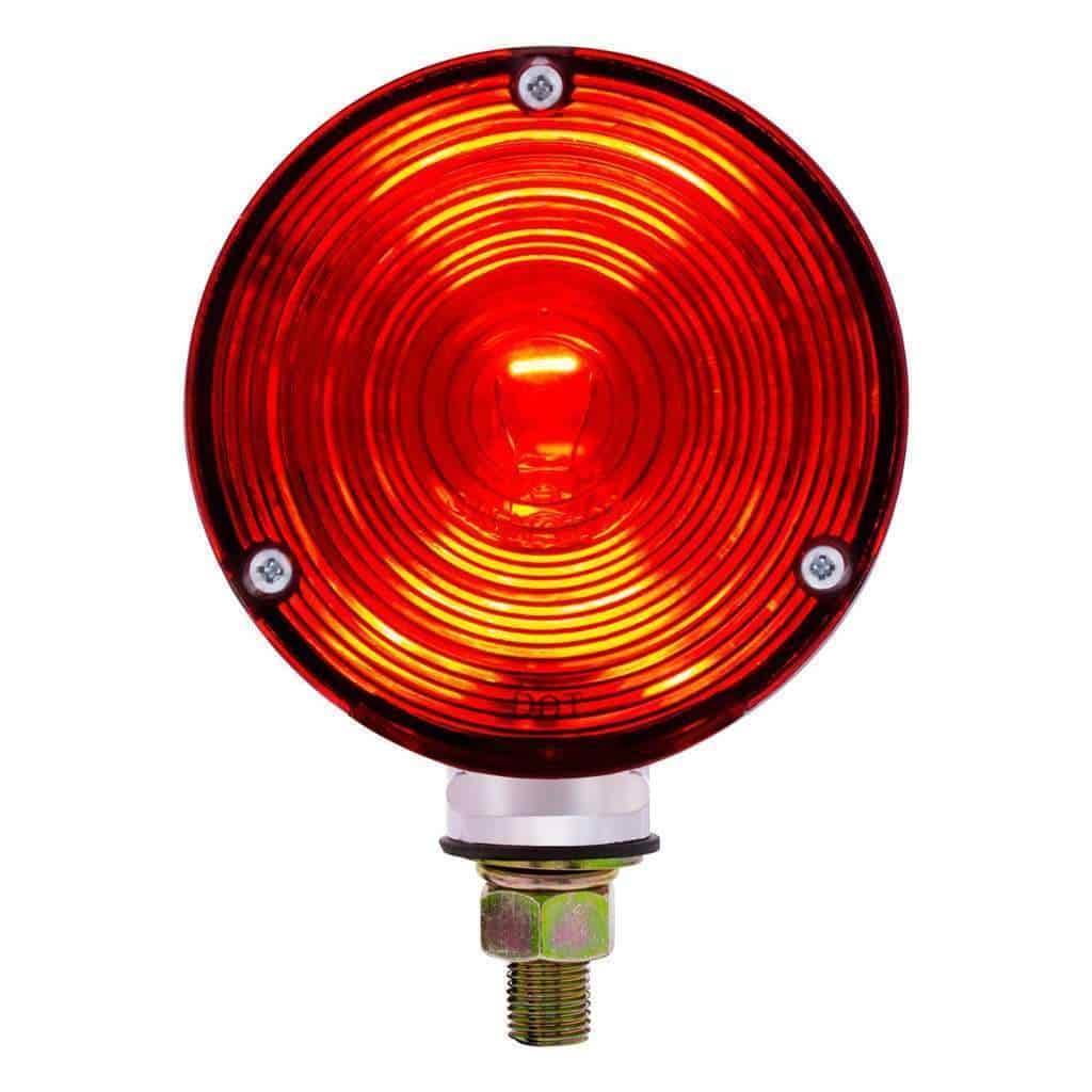 Double Face Turn Signal Light With 1156 Bulb - Amber &Amp; Red Lens 6 Double Face Turn Signal Light With 1156 Bulb - Amber & Red Lens