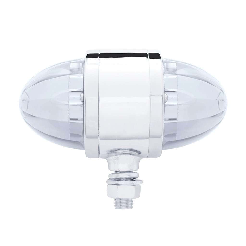 34 Led Watermelon Double Face Light W/Chrome Housing – Amber &Amp; Red 3 34 LED Watermelon Double Face Light w/Chrome Housing – Amber & Red
