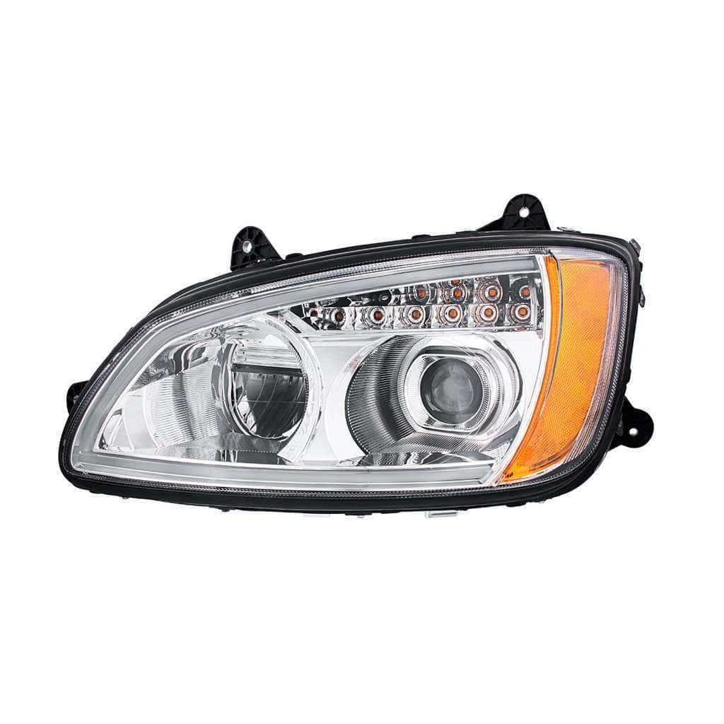Kenworth T660 LED Projector Headlights w/ Turn Signal & Light Bar (2008–2017)