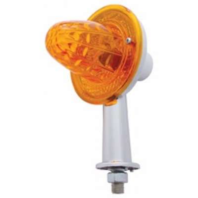 2-1/8″ Arm Crystal Honda Light With Double Contact – Amber Lens