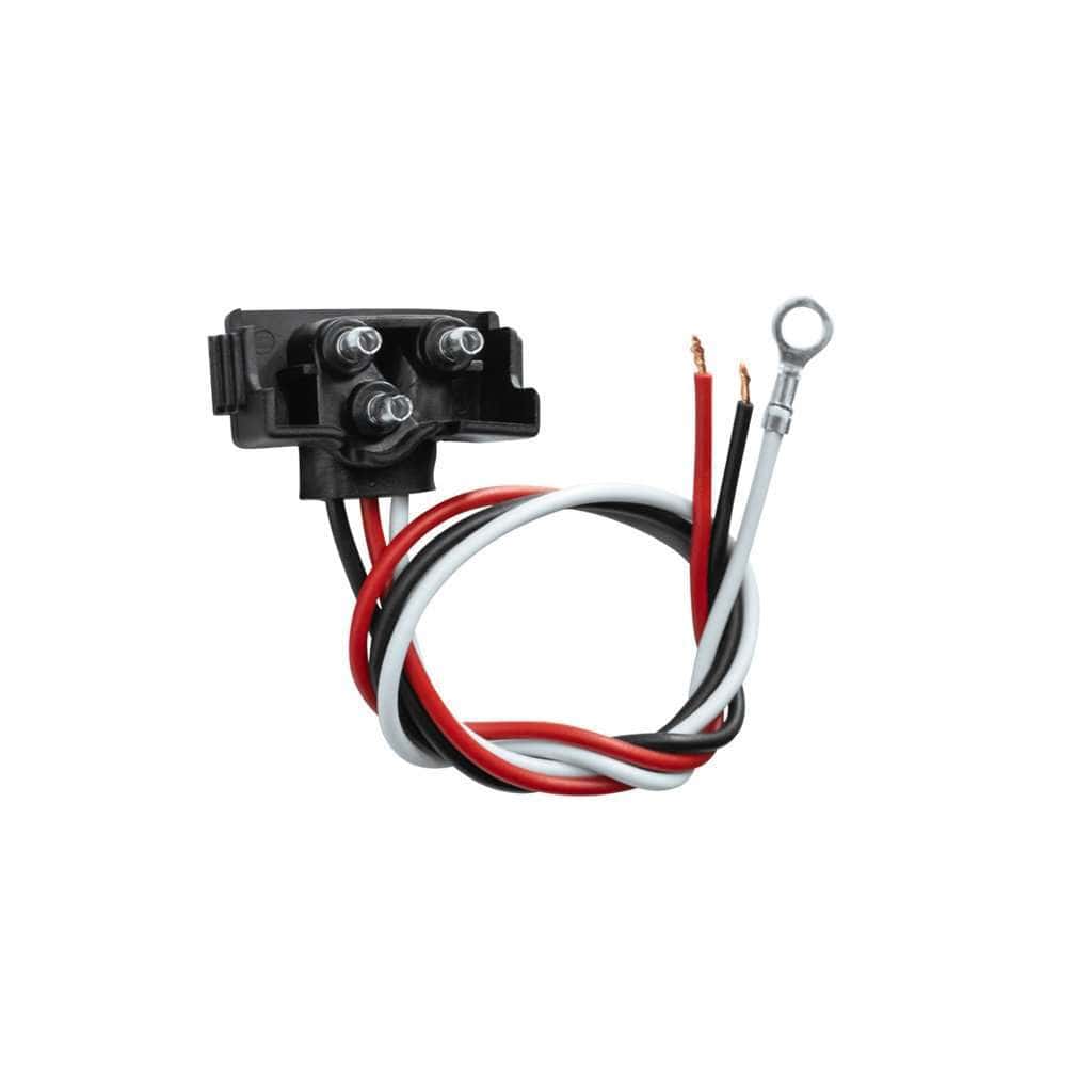 3 Wire Pigtail with 3-Prong Right Angle Plug – 12" Lead