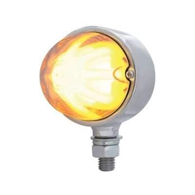 9 LED Dual Function GloLight Single Face Light – Amber w/Clear Lens