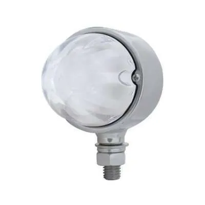 9 LED Dual Function GloLight Single Face Light – Amber w/Clear Lens