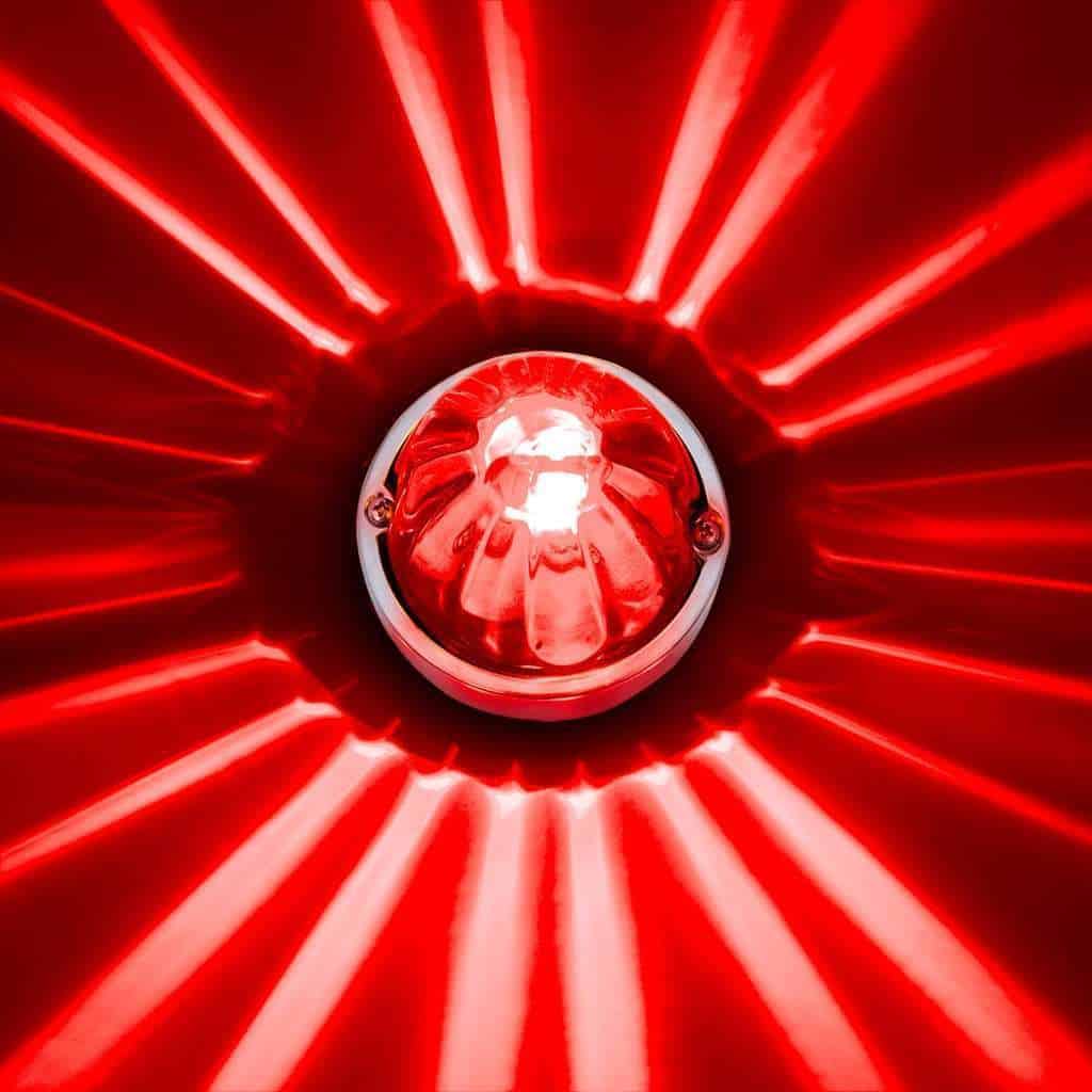 UltraBurst Glass Watermelon Light Flush Mount Kit – Red LED/Lens