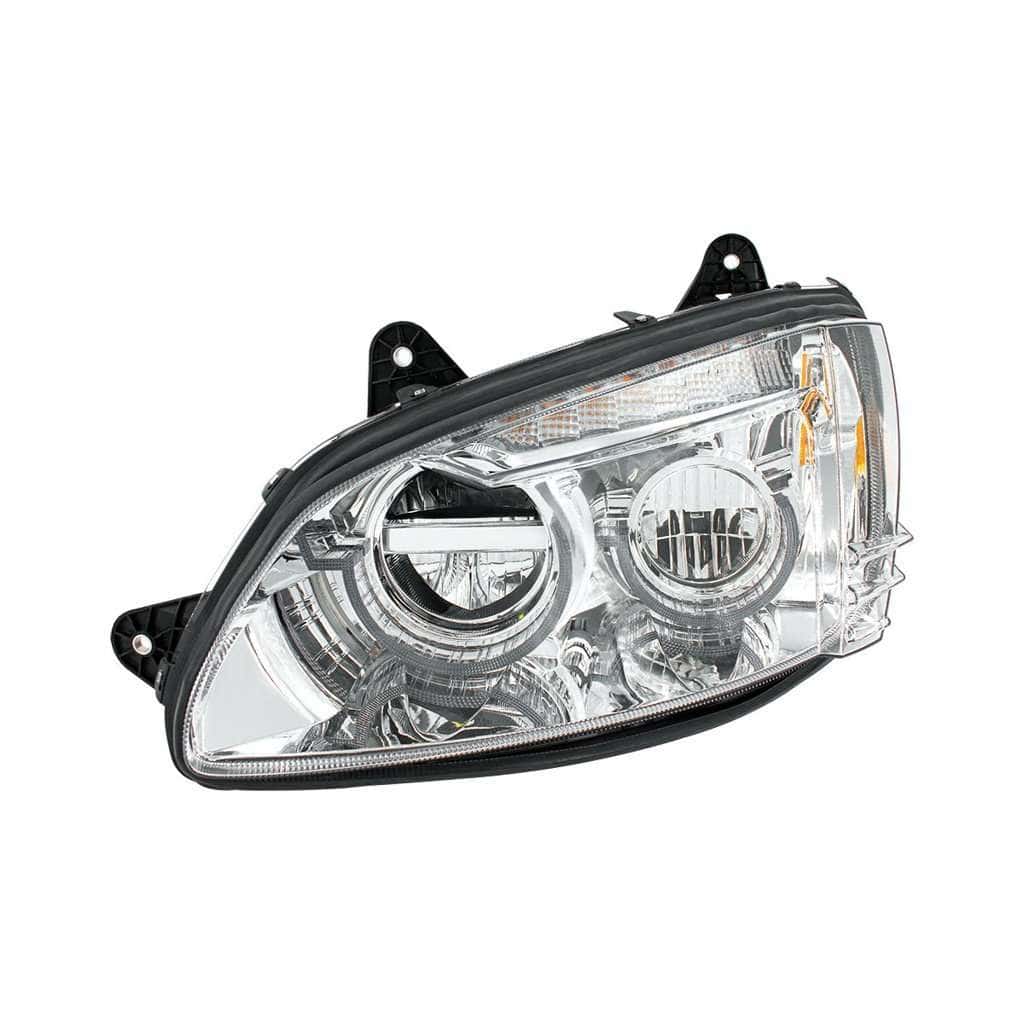 Kenworth T660 Chrome Full Led Headlights (2008–2017) 5 Full LED Headlight for 2008-2017 Kenworth T660-Chrome