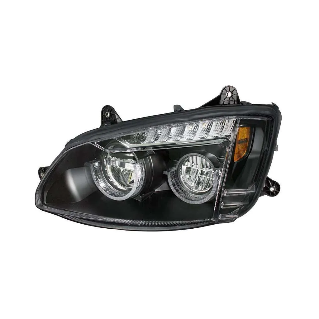 Full LED Headlight for 2008-2017 Kenworth T660-Black
