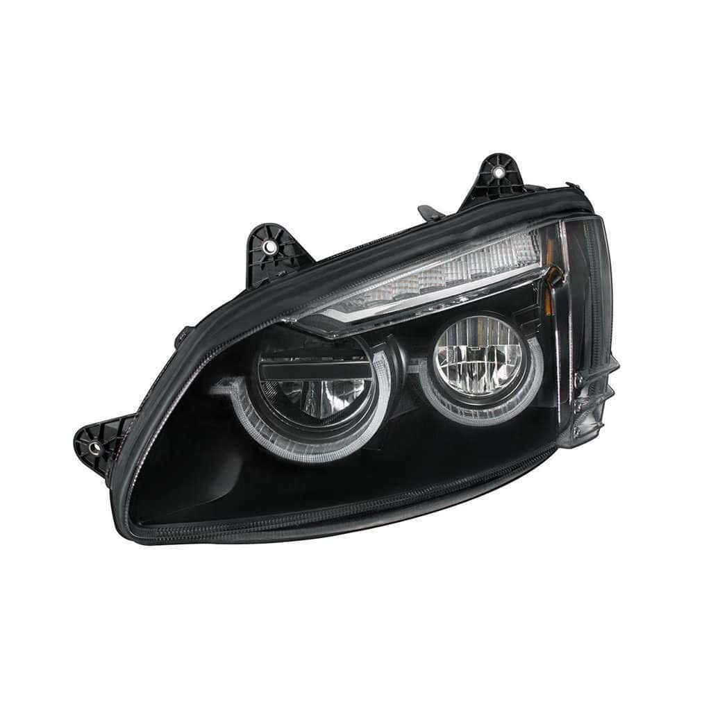 Kenworth T660 Blackout Full Led Headlights (2008–2017) 4 Full LED Headlight for 2008-2017 Kenworth T660-Black