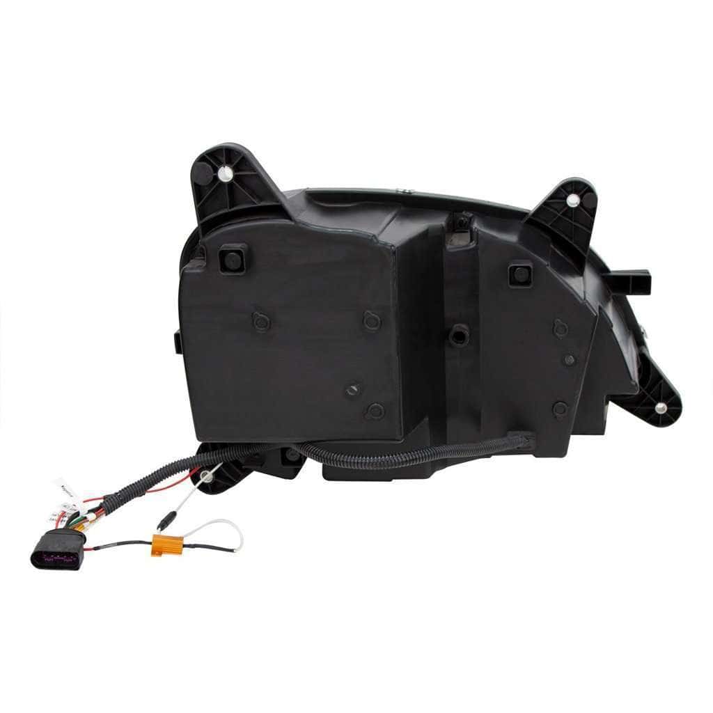 Peterbilt 579 Led Headlights With Halo Drl &Amp; Sequential Turn Signal (12–24V) 5 Peterbilt 587 (10-16)/579 (12-21) 10 LED Headlight-Black